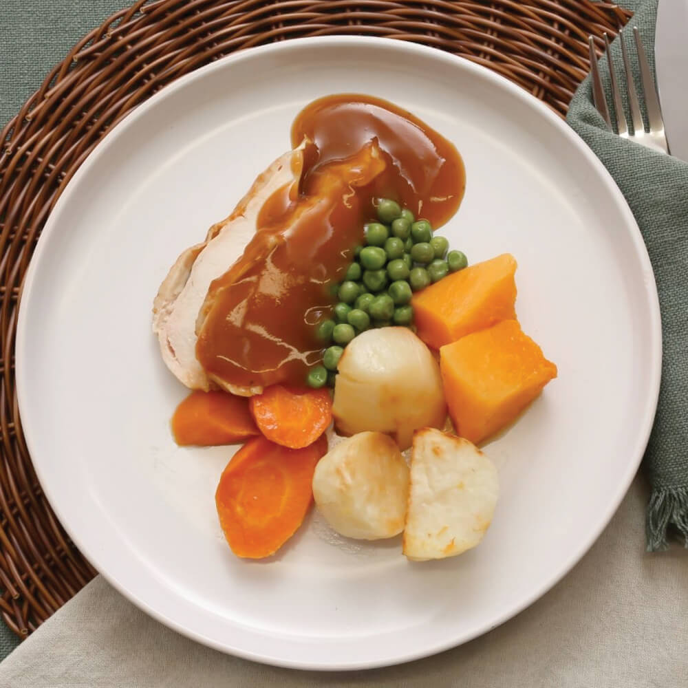 Roast chicken for people with Dysphagia